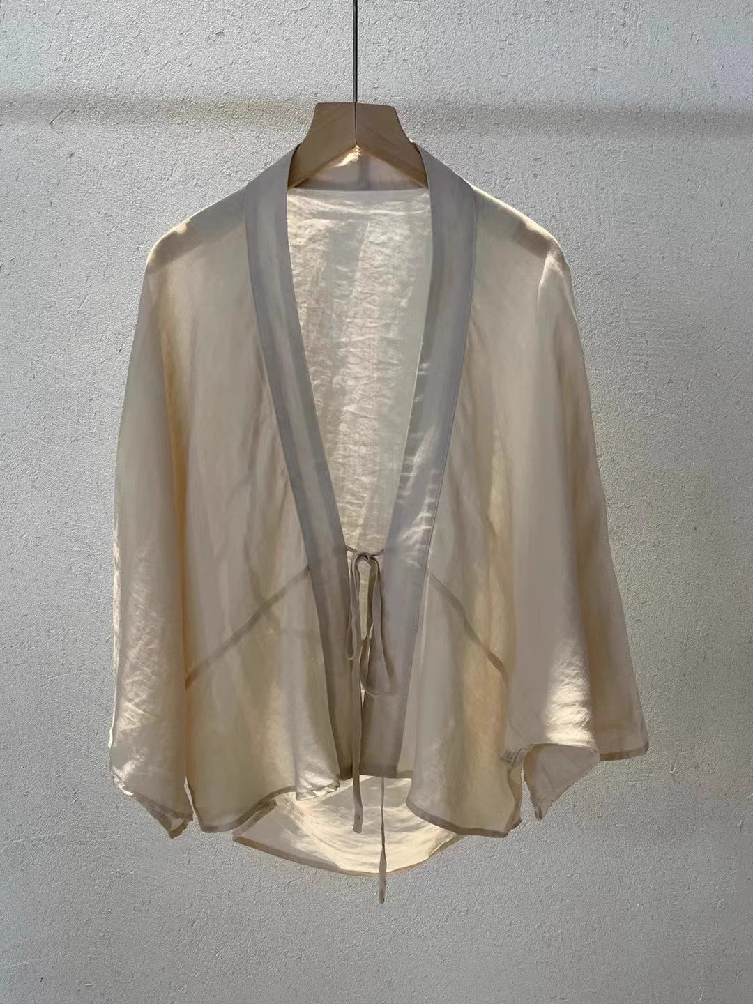 Women Lightweight Sheer Wrap Jacket Lune London
