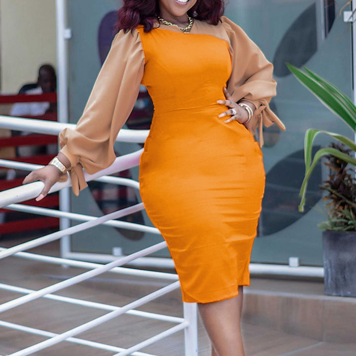 Fitted dress for women with voluminous sleeves Lune London