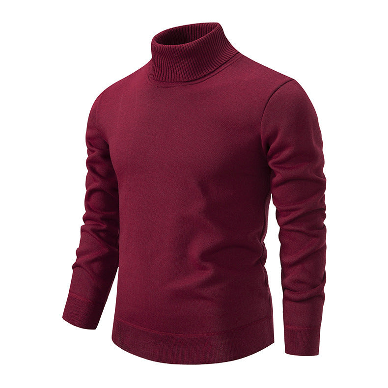 Men's soft knit turtleneck sweater with structured design Lune London