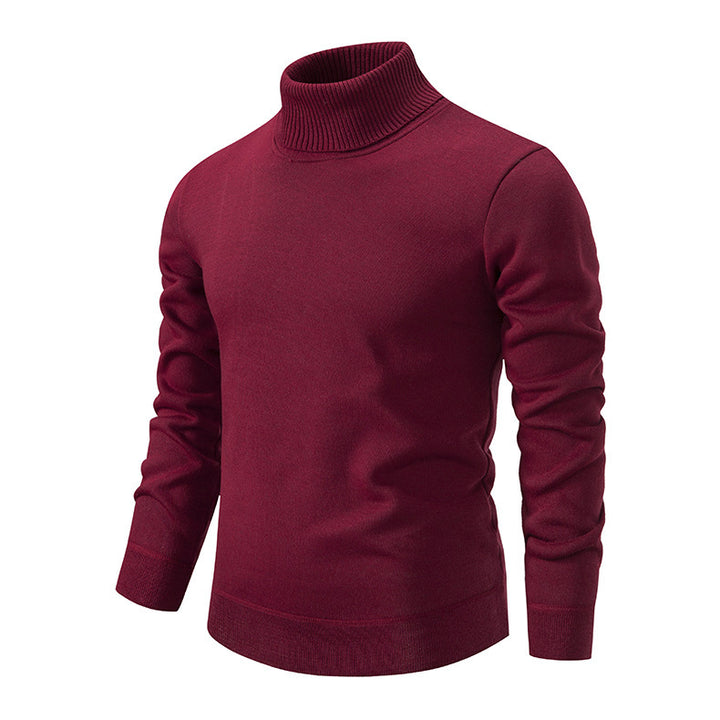Men's soft knit turtleneck sweater with structured design Lune London