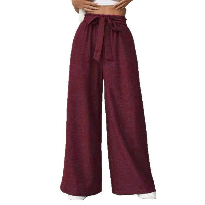 Ladies Wide Pants with Adjustable Waist Lune London