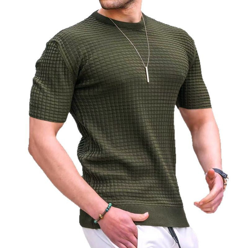 Short Sleeve Performance T-Shirt for Men with Structured Design Lune London