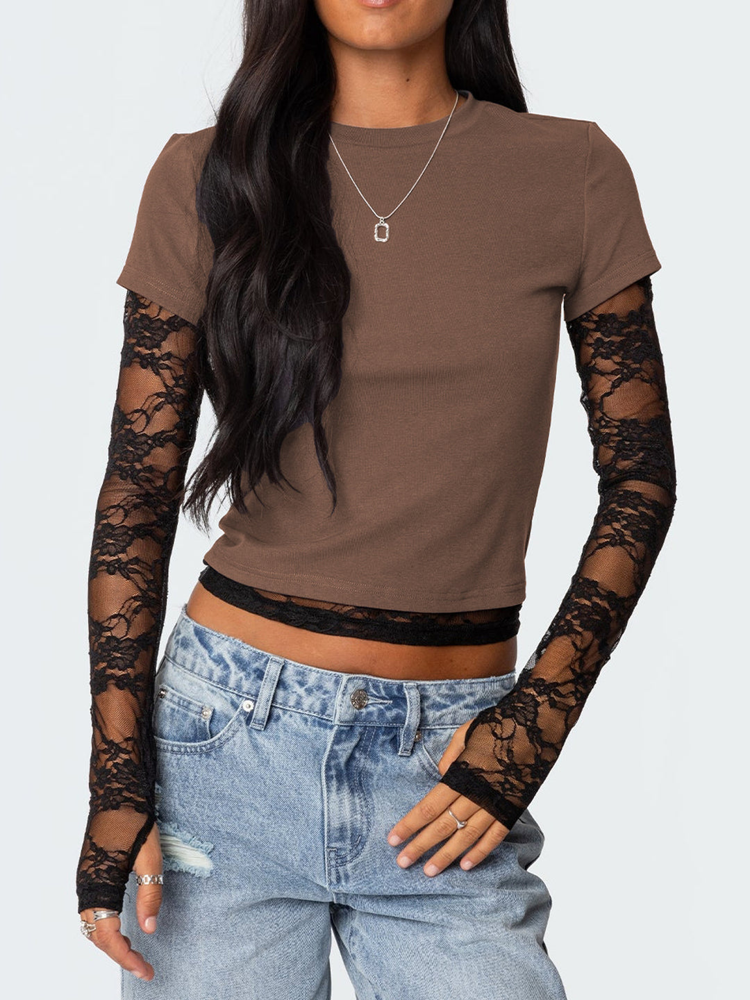 Lune London Lace Sleeve Women’s Top