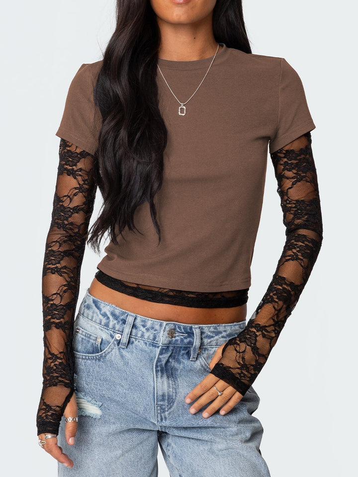 Lune London Lace Sleeve Women’s Top