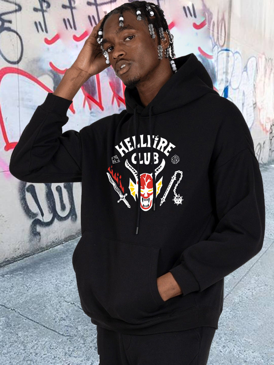 Men's hooded sweatshirt with a striking pattern and a unique print Lune London