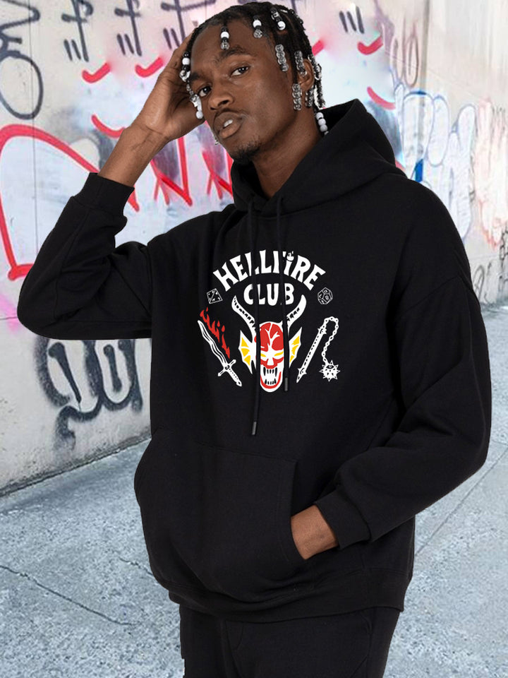 Men's hooded sweatshirt with a striking pattern and a unique print Lune London