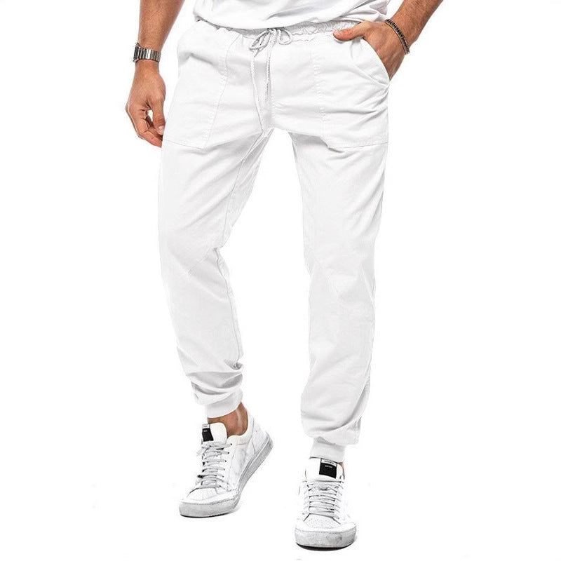 Men's cargo jogger pants with elastic waist and convenient pockets Lune London