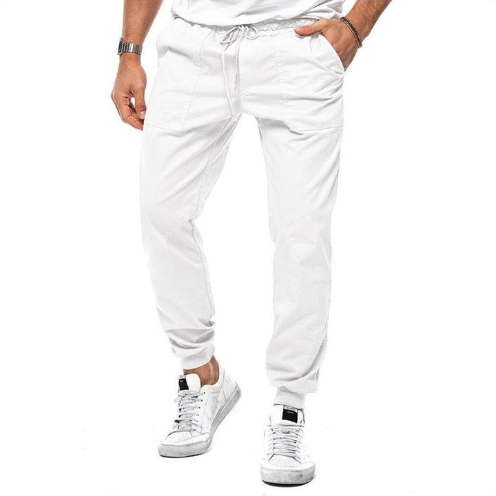 Men's cargo jogger pants with elastic waist and convenient pockets Lune London