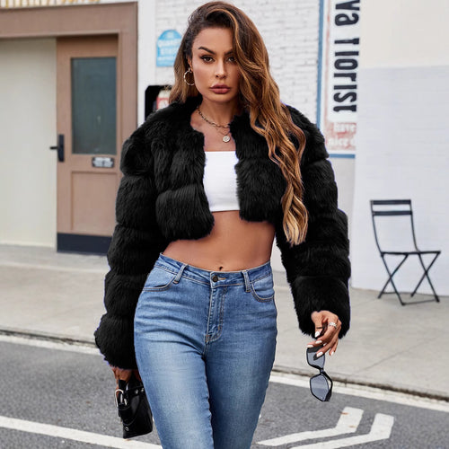 Women Short Fur Jacket Lune London