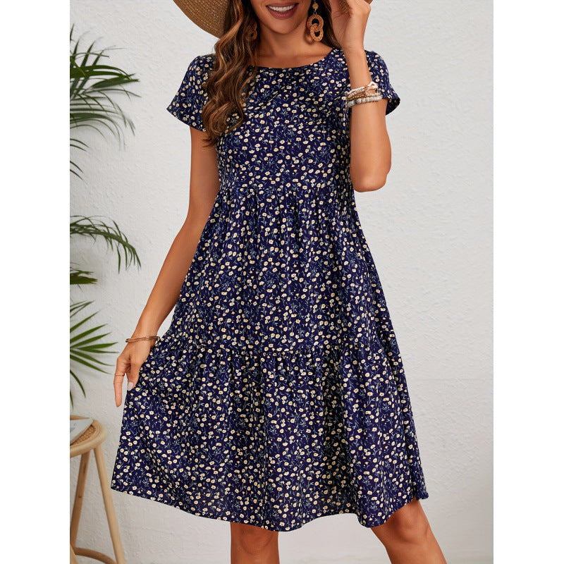 Women A-line dress with floral pattern Lune London