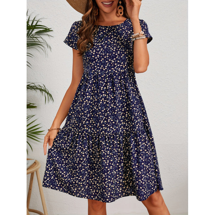 Women A-line dress with floral pattern Lune London