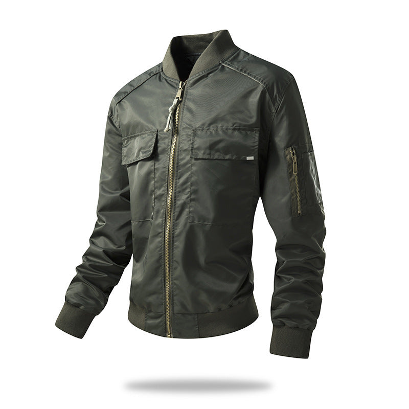 Lightweight and durable bomber jacket for men with Lune London technical details