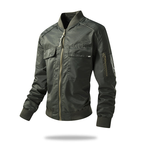 Lightweight and durable bomber jacket for men with Lune London technical details