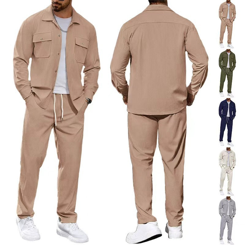 Modern leisure suit for men with practical pockets and elastic waistband Lune London