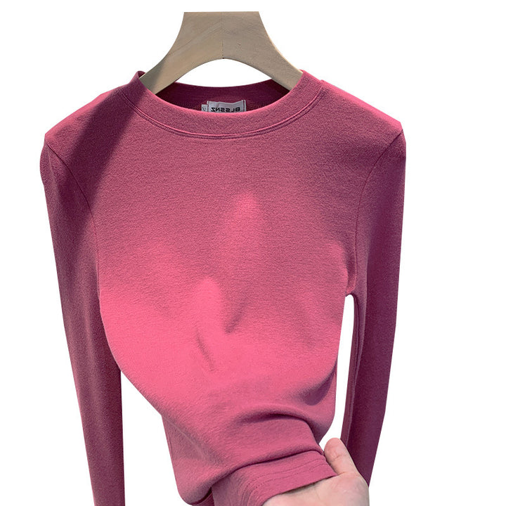 Women's casual long sleeve shirt with fine texture Chic & Stil