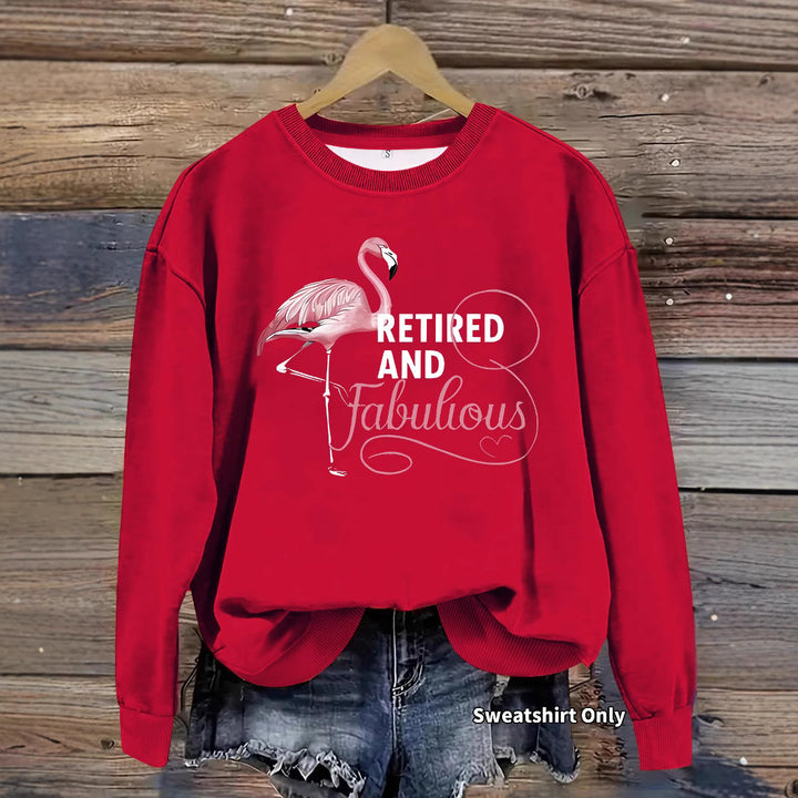 Sweatshirt femme avec motif de flamant rose unique et impression inspirante Chic & Stil