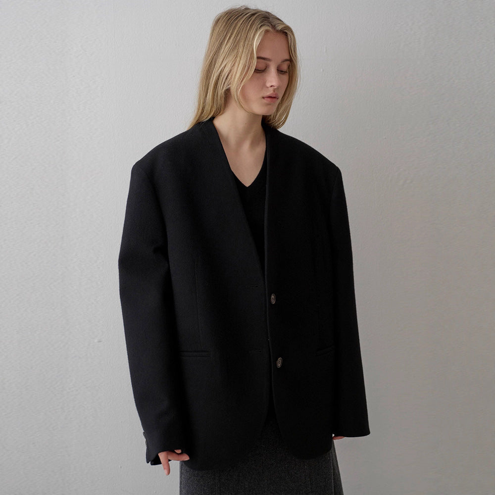 Blazer en tricot élégant pour femme avec coupe asymétrique Chic & Stil