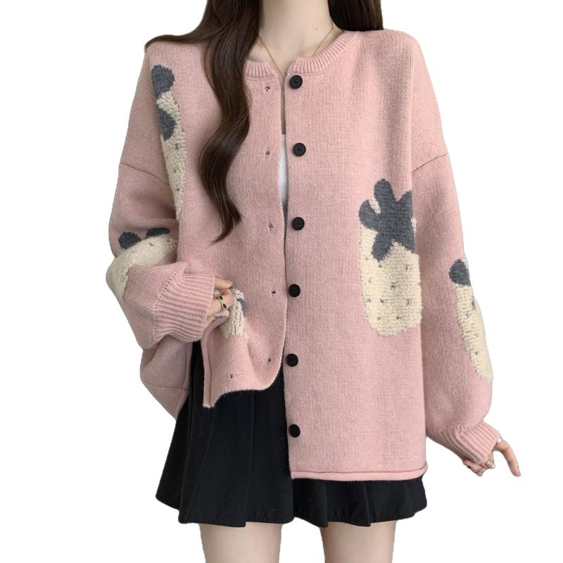 Cardigan femmes avec motif floral Chic & Stil