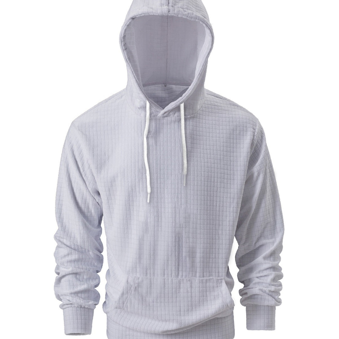 Men's casual hoodie with a fine texture design Lune London