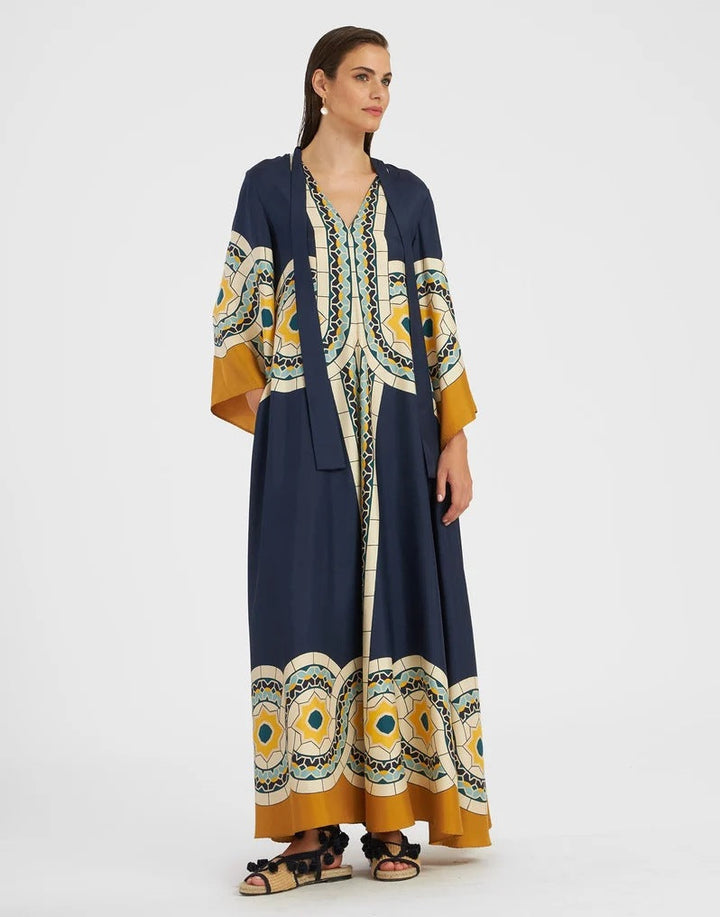 Lune London | Printed Three-Quarter Sleeve Dress