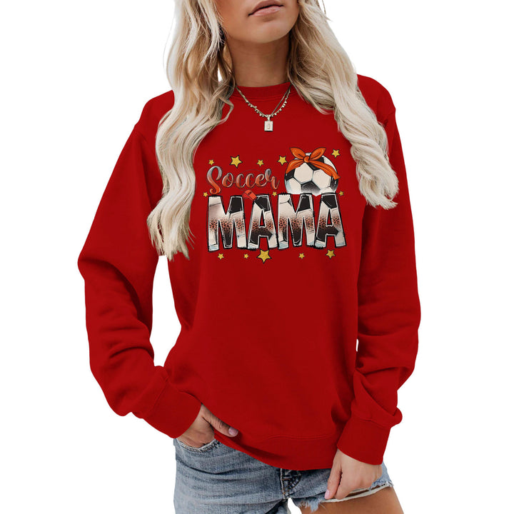 Sweatshirt pour femmes avec imprimé accrocheur "Soccer Mama" et coupe confortable Chic & Stil
