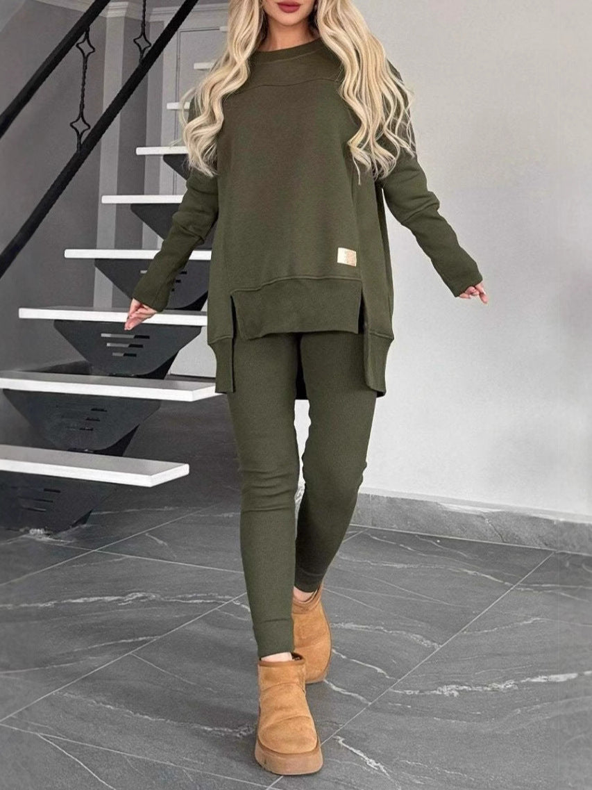Cozy thick knit loungewear set for women Lune London