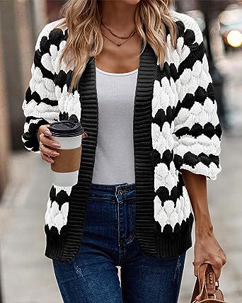 Lune London | Cardigan - Chunky Knit - Open Front - Relaxed Fit - Soft and Warm