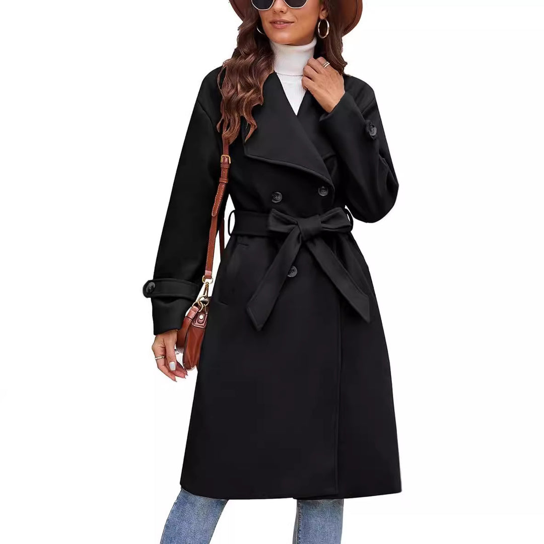 Ladies long coat elegant and comfortable Lune London