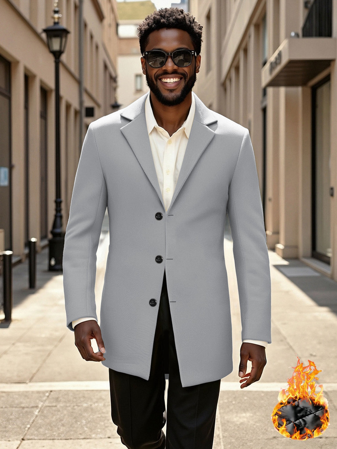 Elegant and stylish long coat for men Lune London