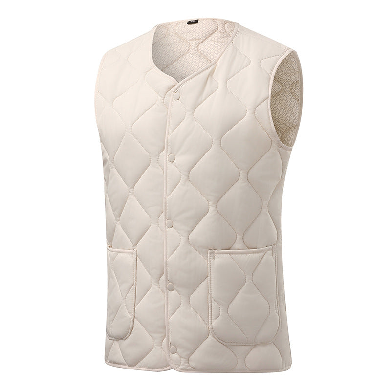 Ladies quilted gilet with large pockets and trendy cut Lune London