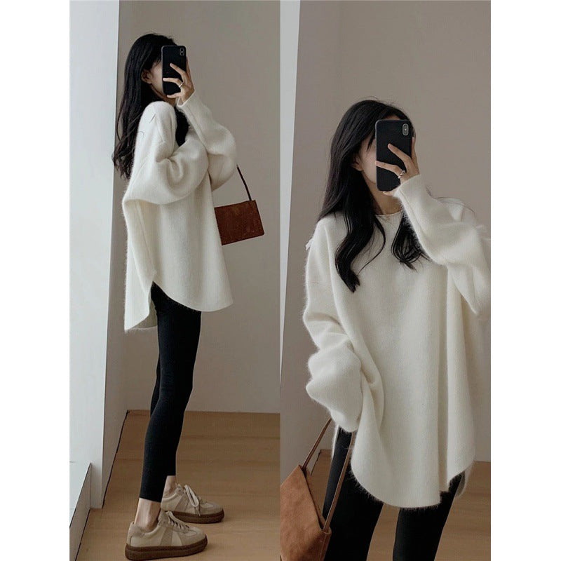 Pull surdimensionné cosy pour femmes en matériau doux Chic & Stil