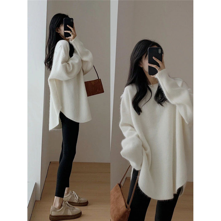 Pull surdimensionné cosy pour femmes en matériau doux Chic & Stil