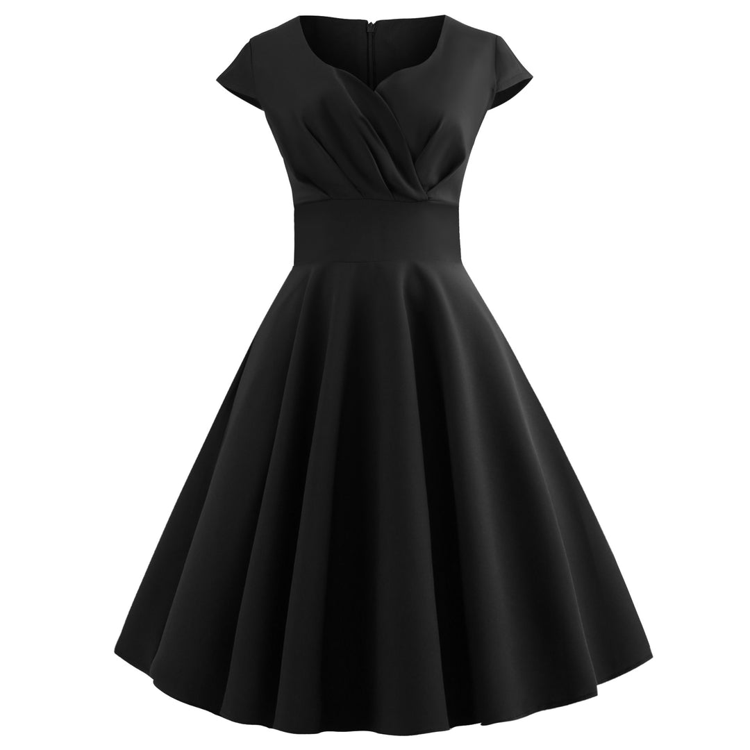 Flared dress for women with elegant waist and floating hem Lune London