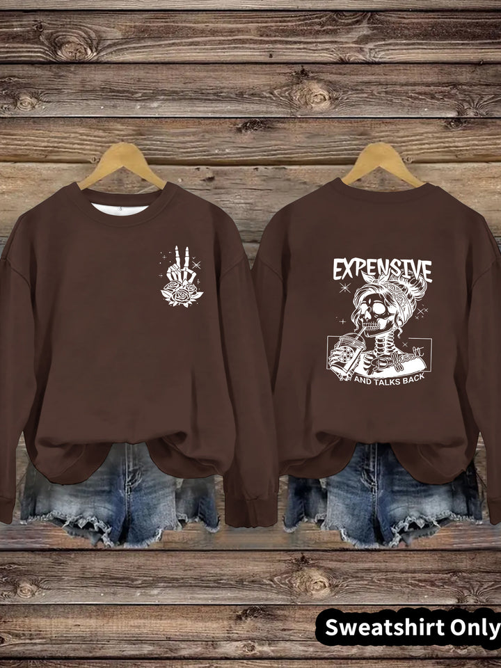 Sweatshirt femme avec design créatif et coupe décontractée Chic & Stil