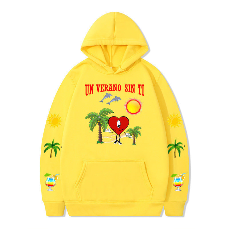 Women's hoodie with vibrant summer motif and comfortable fit Lune London