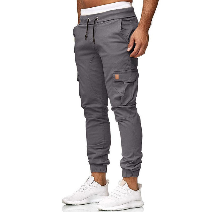 Men's cargo jogger pants with elastic waist and practical pockets Lune London