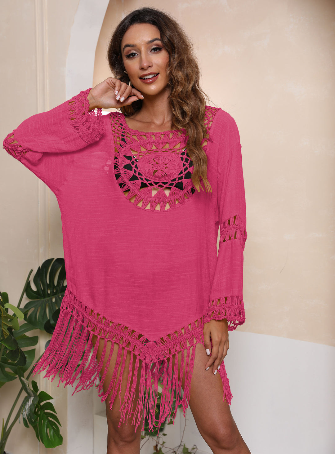 Ladies Fringe Detail Wrap Lune London