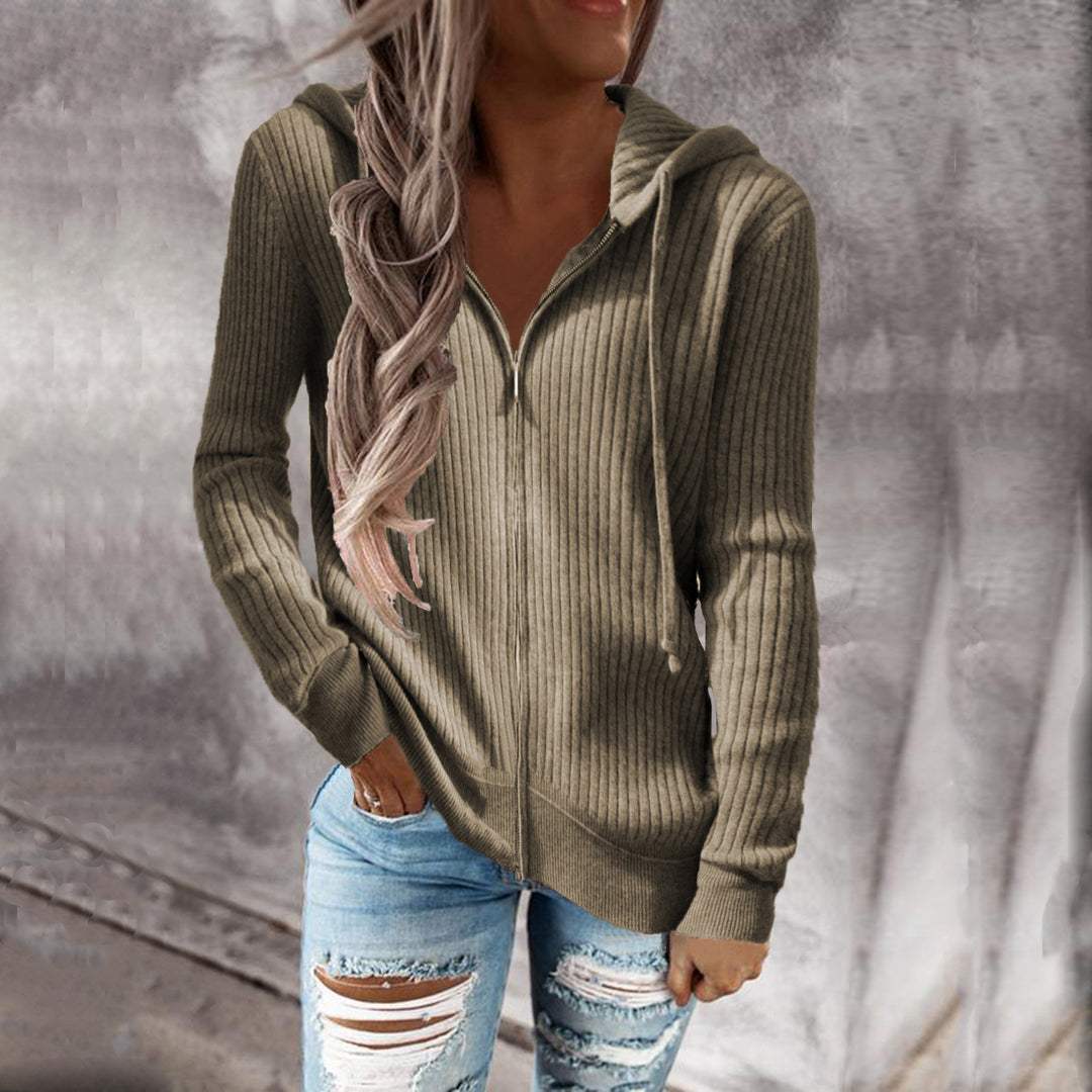 Lady cardigan with hood and side pockets Lune London