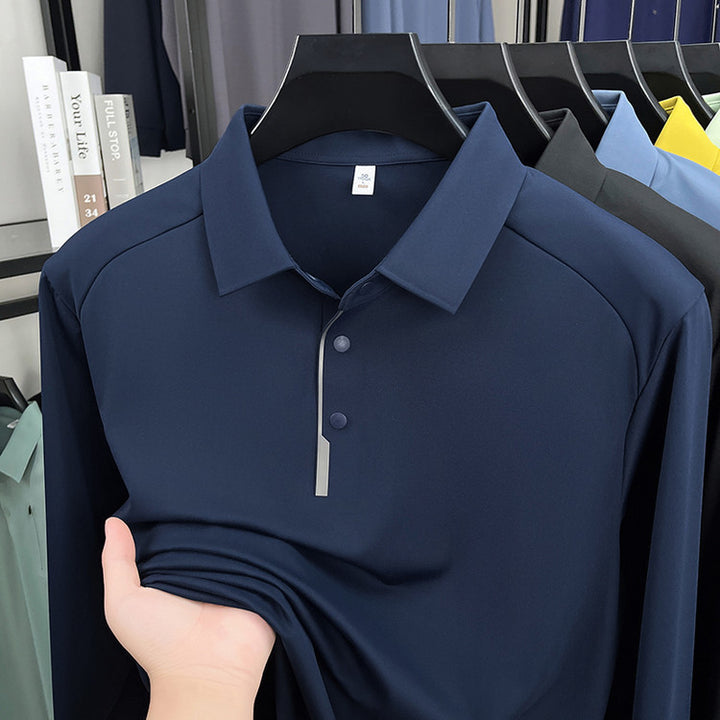 Sporty polo shirt for men with innovative moisture regulation Lune London