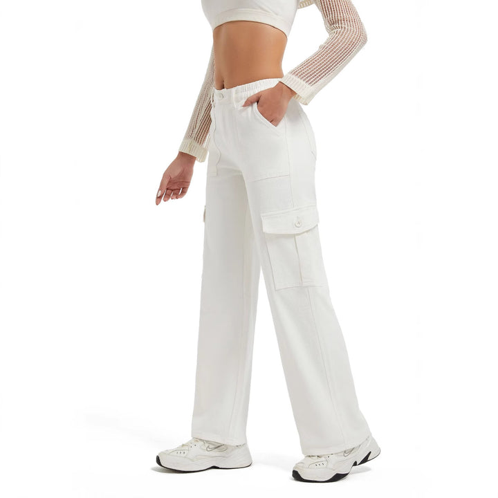 Casual fit women's cargo pants with practical pockets Lune London
