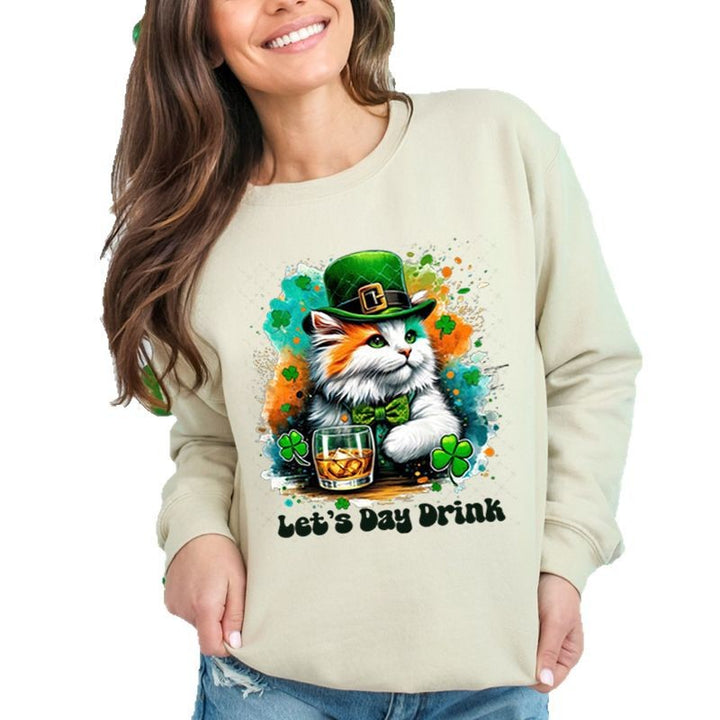 Sweatshirt pour femme avec design de chat drôle et lettrage inspirant Chic & Stil