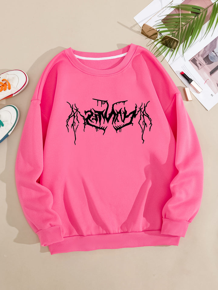 Women's casual sweatshirt with modern graphic design Chic & Stil