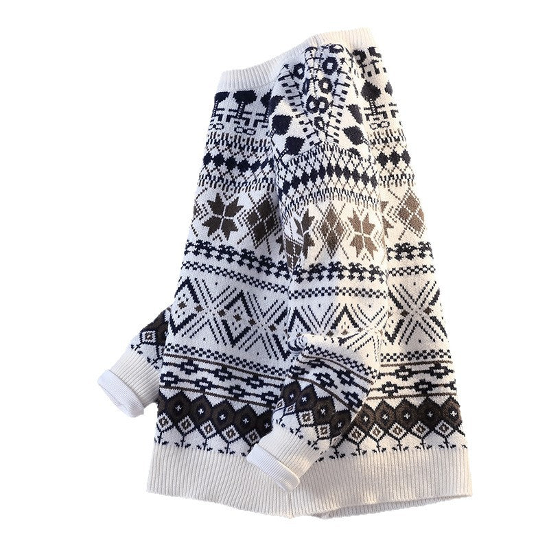 Shaving sweater for men with winter design and high collar Lune London