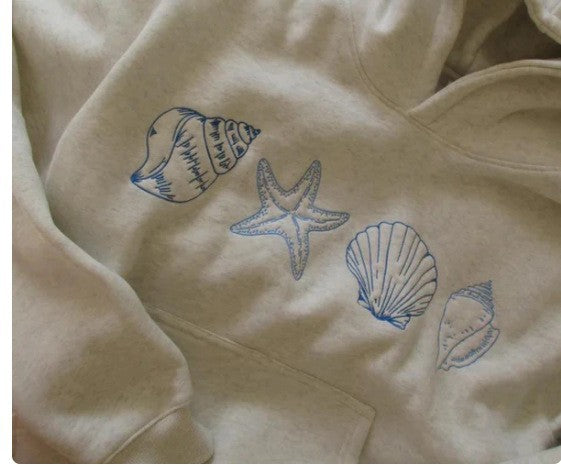 Women's hoodie with maritime motif and soft fabric Chic & Stil