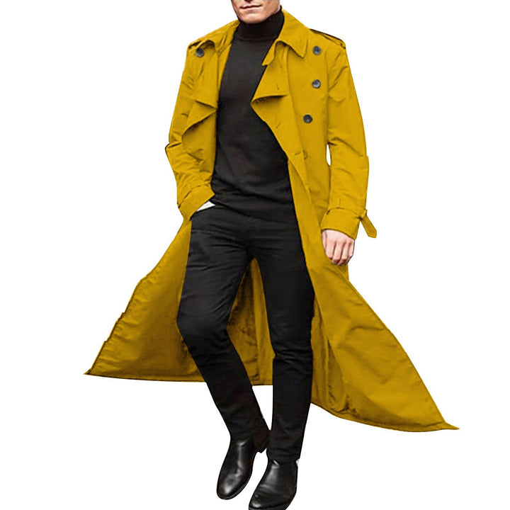 Elegant trench coat for men with double row of buttons Lune London