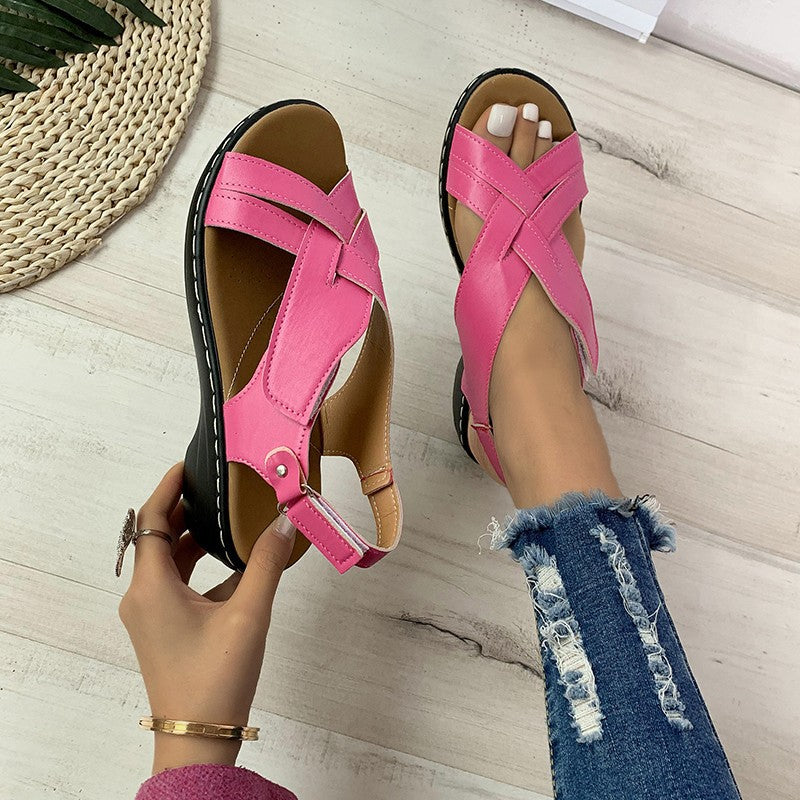 Comfortable strap sandals for women with anatomical sole Lune London