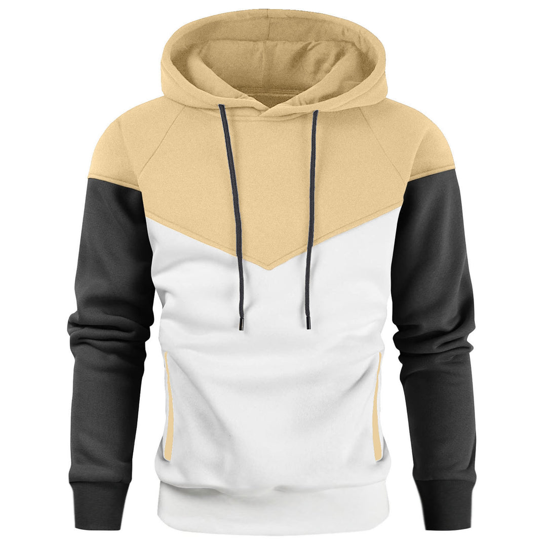 Men's trendy hoodie with an innovative patchwork design Lune London