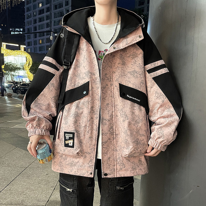 Urban windbreaker jacket for men with functional pockets Lune London