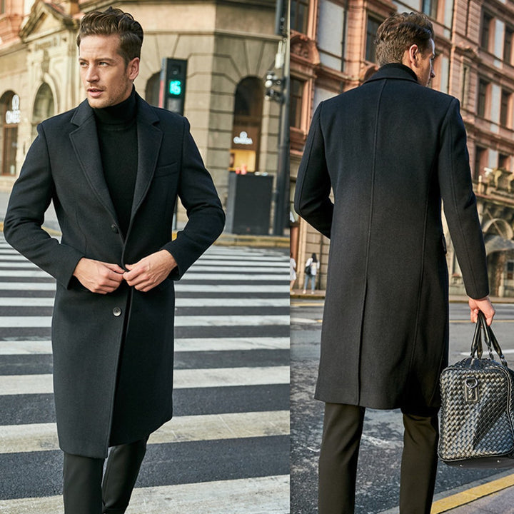 Elegant coat for men with slim fit and modern details Lune London