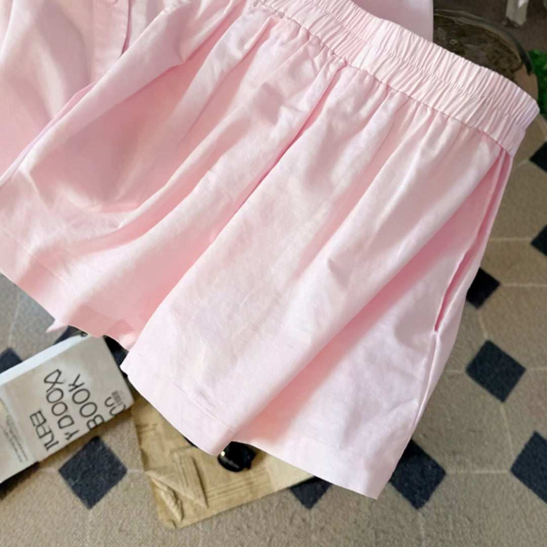 Women's breathable cotton pajamas set with relaxed fit Lune London